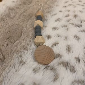Silicone Beaded Pacifier Clip